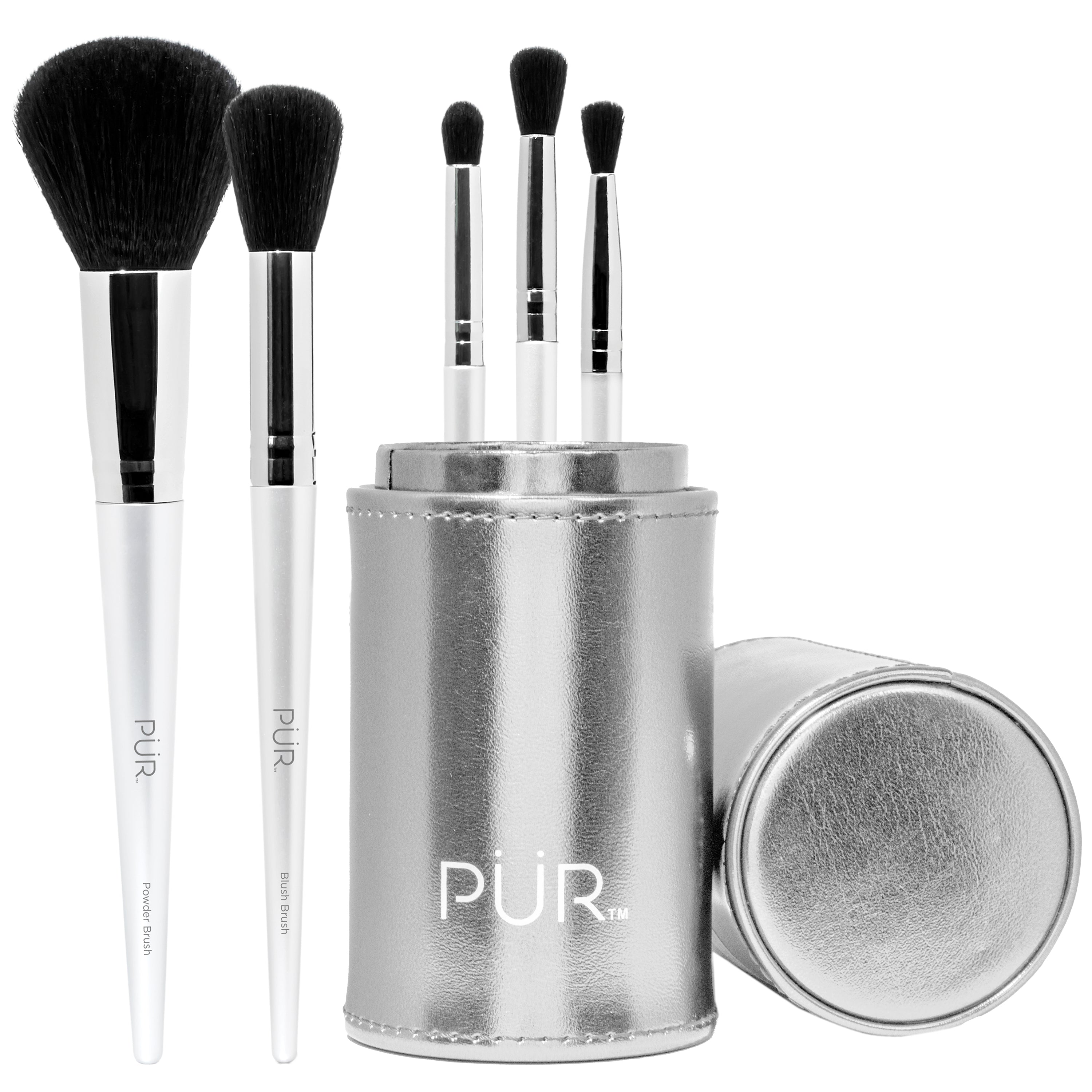 5-Piece Brush Set with Holder