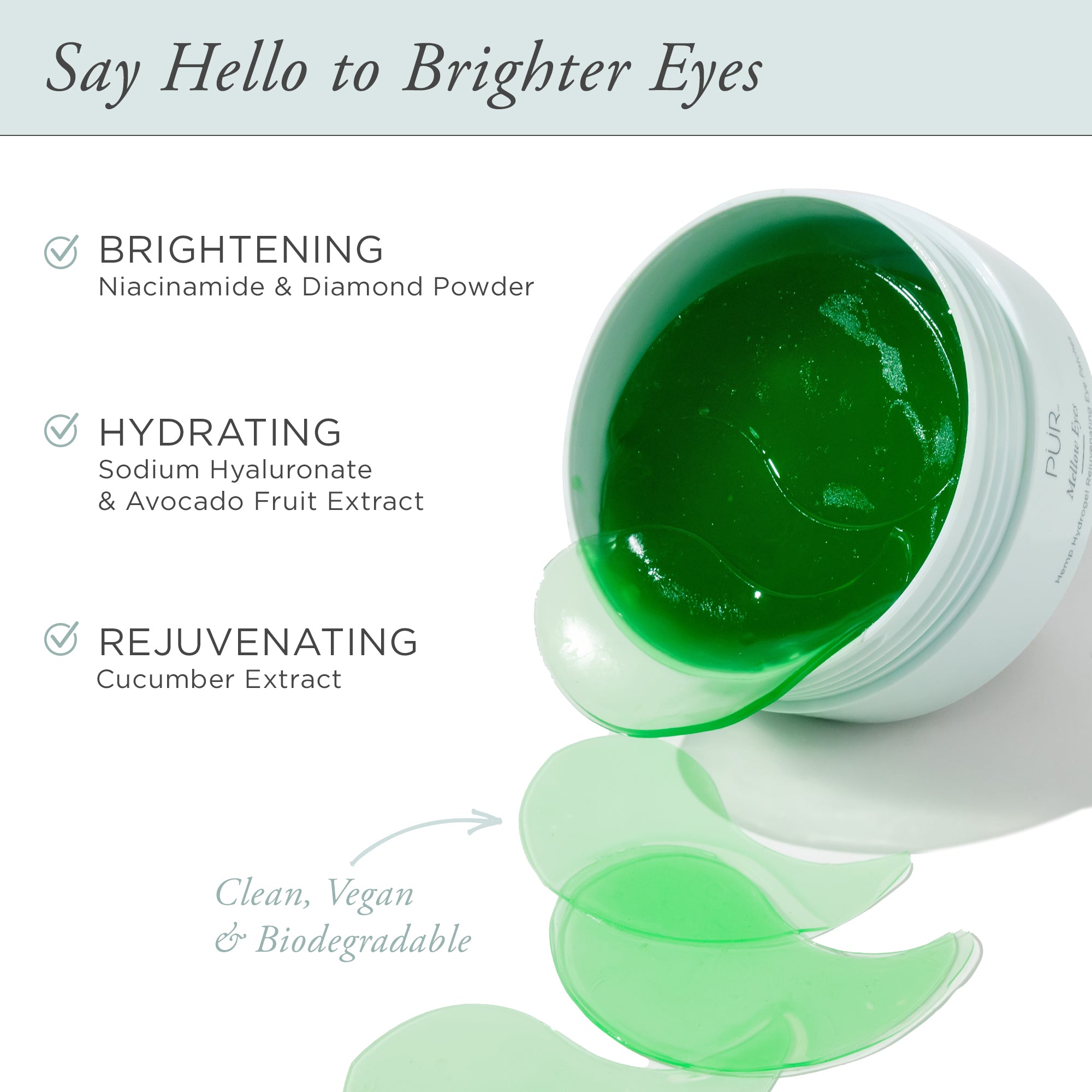 Mellow Eyes 30 Pairs Hemp-Infused Eye Patches