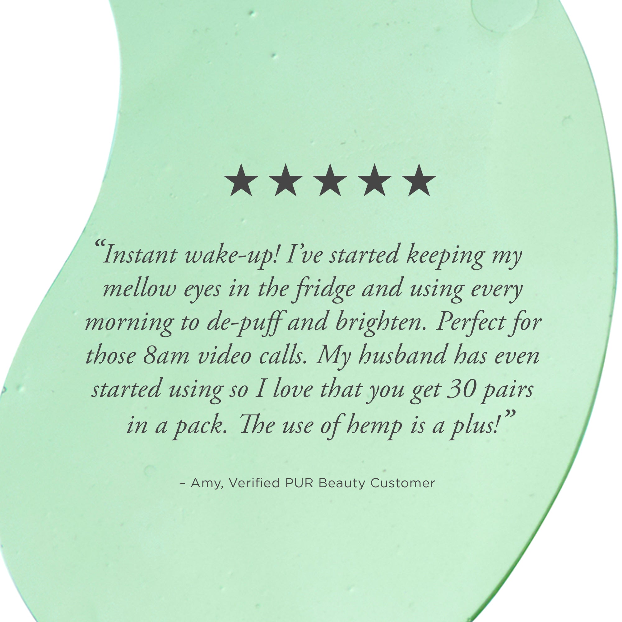 Mellow Eyes 30 Pairs Hemp-Infused Eye Patches