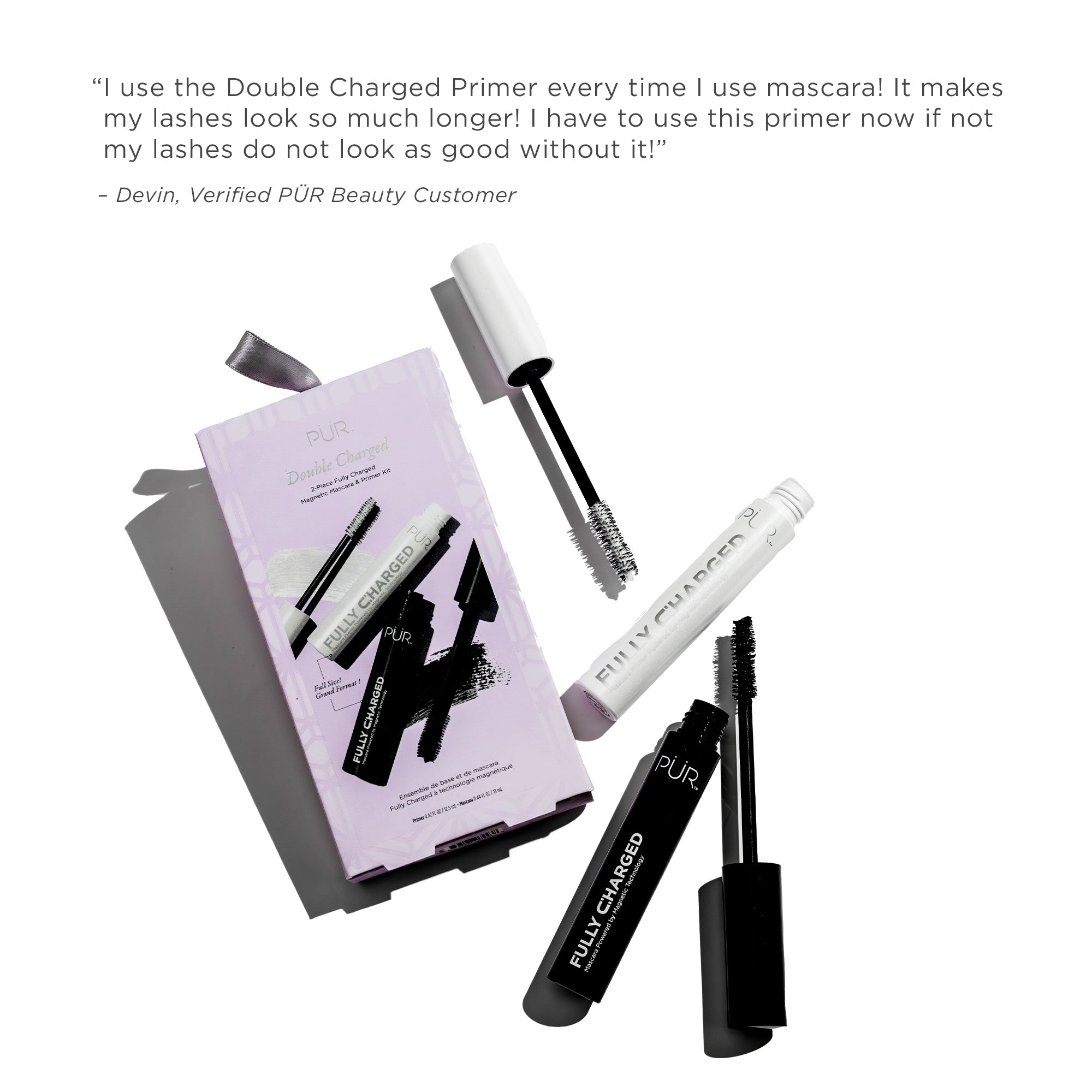 Double-Charged 2-Piece Magnetic Mascara & Primer Kit